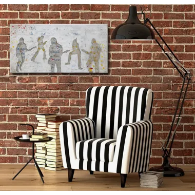 MALOWANY OBRAZ ROCK 120x3x60 cm